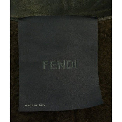Fendi Coat Black 40 Brown — view 3