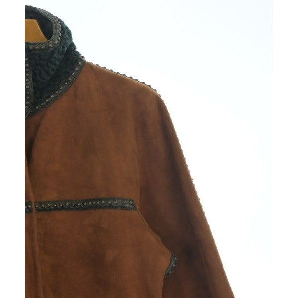 Fendi Coat Black 40 Brown — view 4