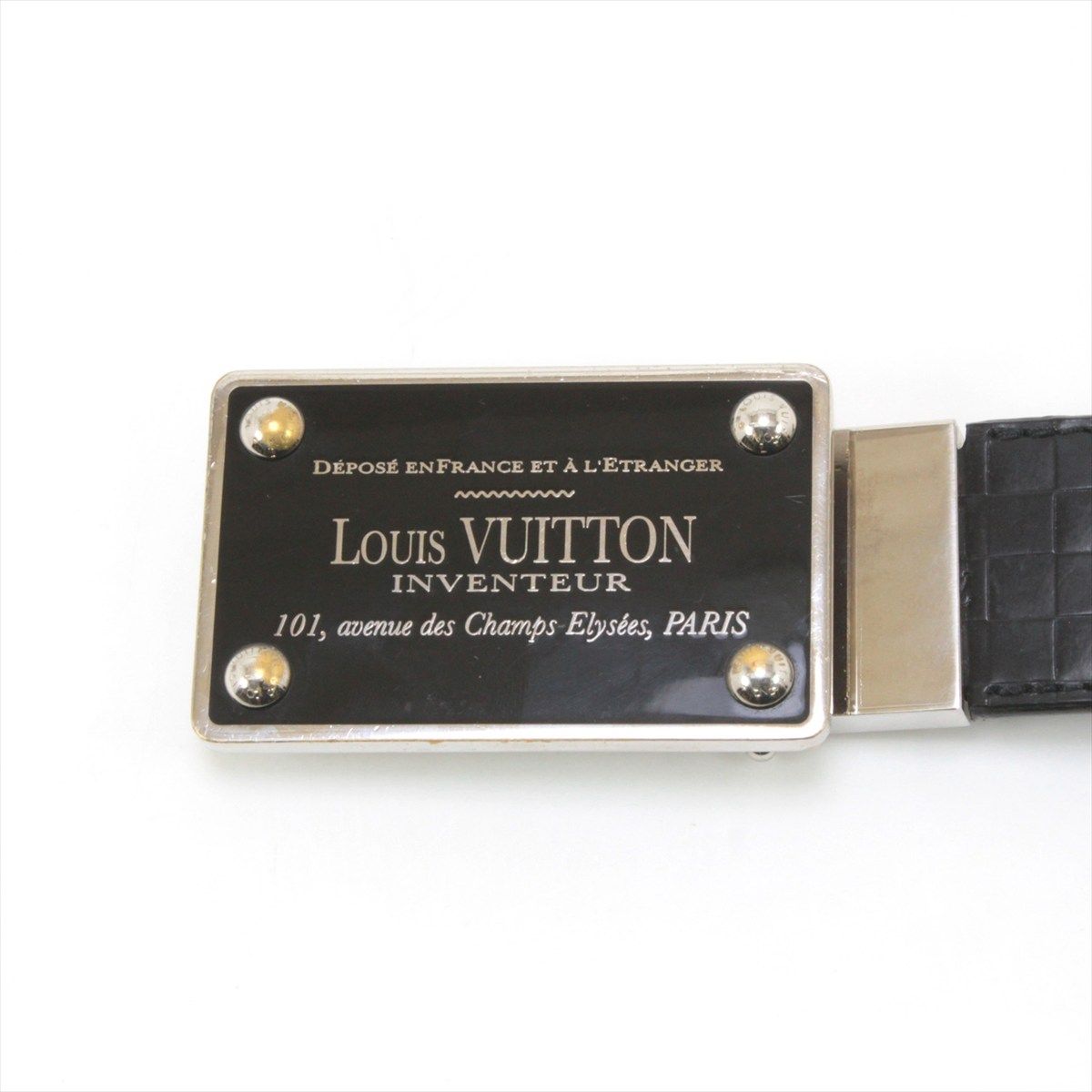 Louis Vuitton Saint Cher Aventour Belt 90-105cm (41.34in) Black
