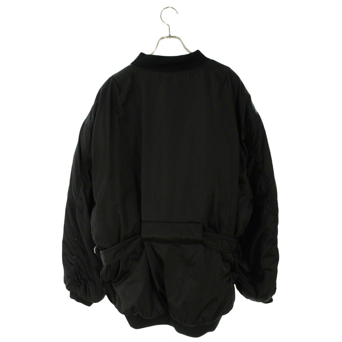Prada Triangle Plate Belted Nylon Jacket — view 2