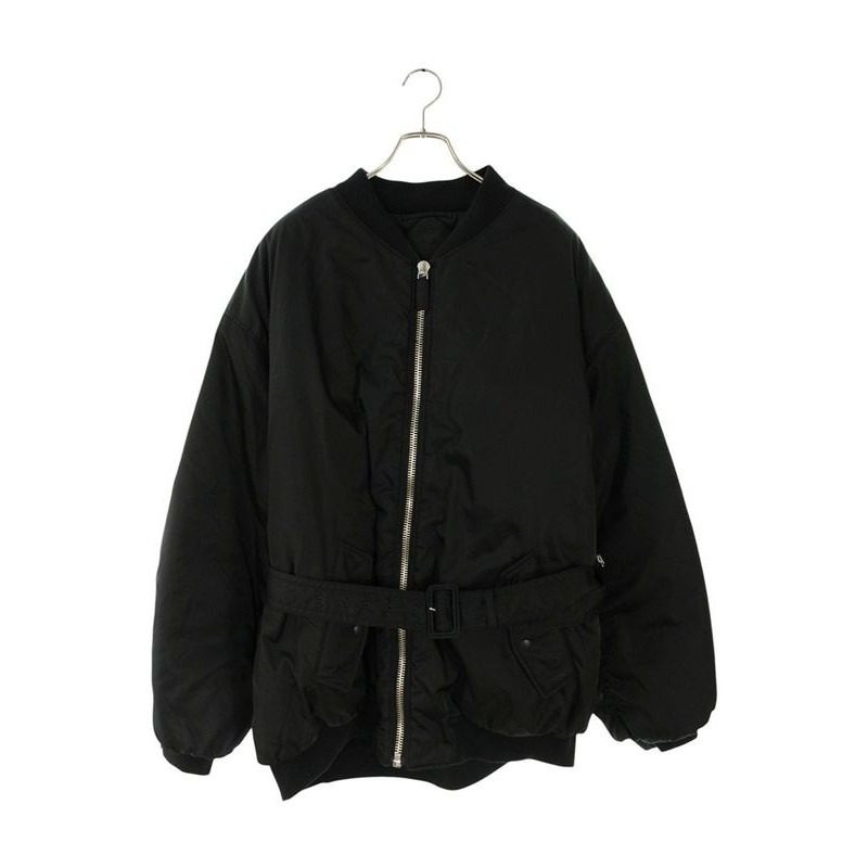 Prada Triangle Plate Belted Nylon Jacket