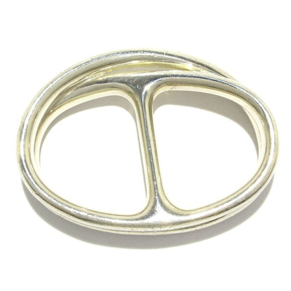 Hermes Ring Double Ring Chaine D'ancre Punk Silver
