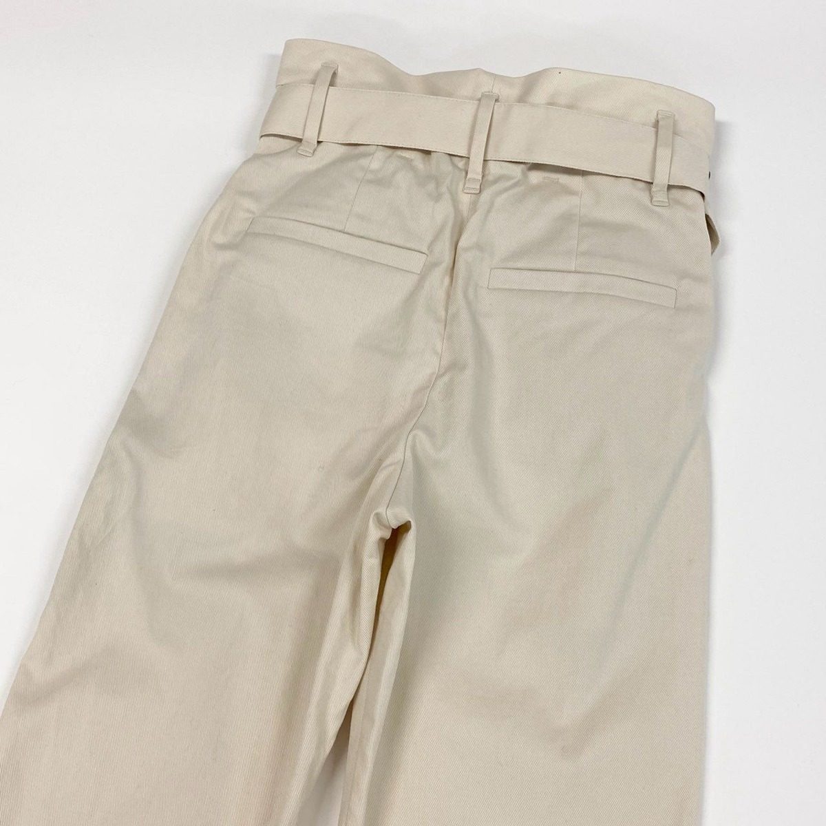 Brunello Cucinelli Belted Pants High Waist 34 Ivory — view 6