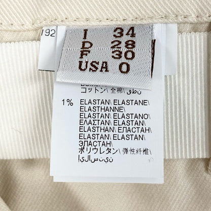 Brunello Cucinelli Belted Pants High Waist 34 Ivory — view 9