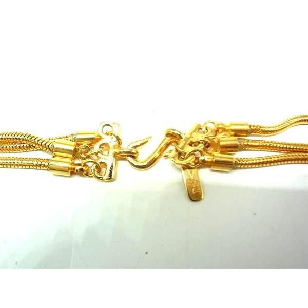 Yves Saint Laurent Necklace Gold Metal Women 2 Strands — view 2