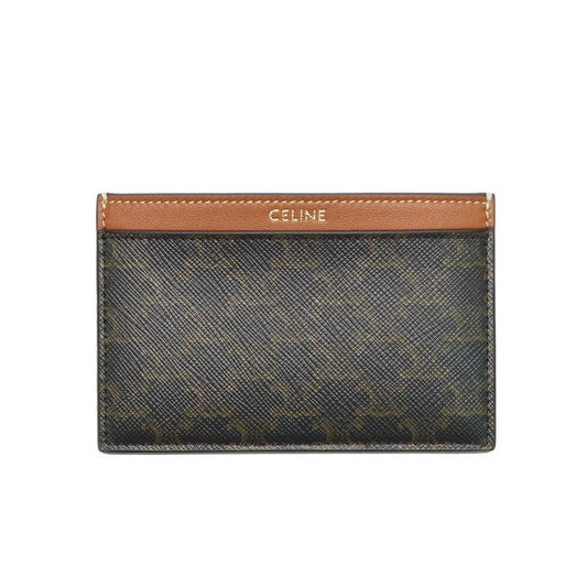 Celine Plain Card Holder Triomphe Tan 10 B702 Bq4