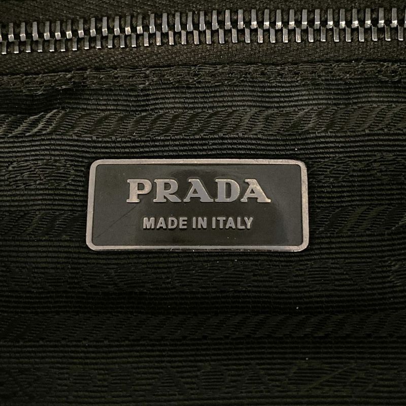 Prada Shoulder Bag Handbag Triangle Nylon Brown Women