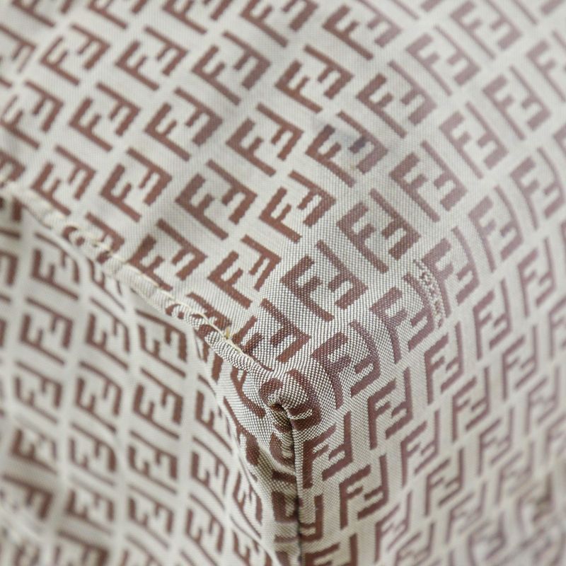 Fendi Micro Zucchini Nylon And Calf Brown Women's Tote Bag