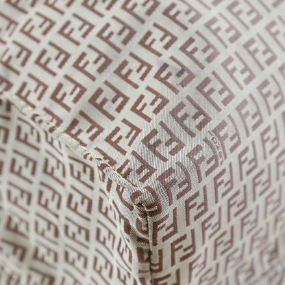 Fendi Micro Zucchini Nylon And Calf Brown Women's Tote Bag