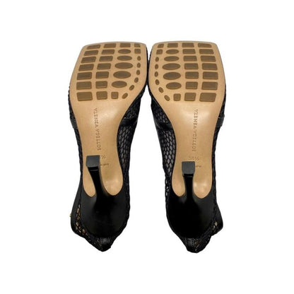 Bottega Veneta Stretch Pumps Mesh Chain High Heel 578321vbps11058 38 1 2 Nero