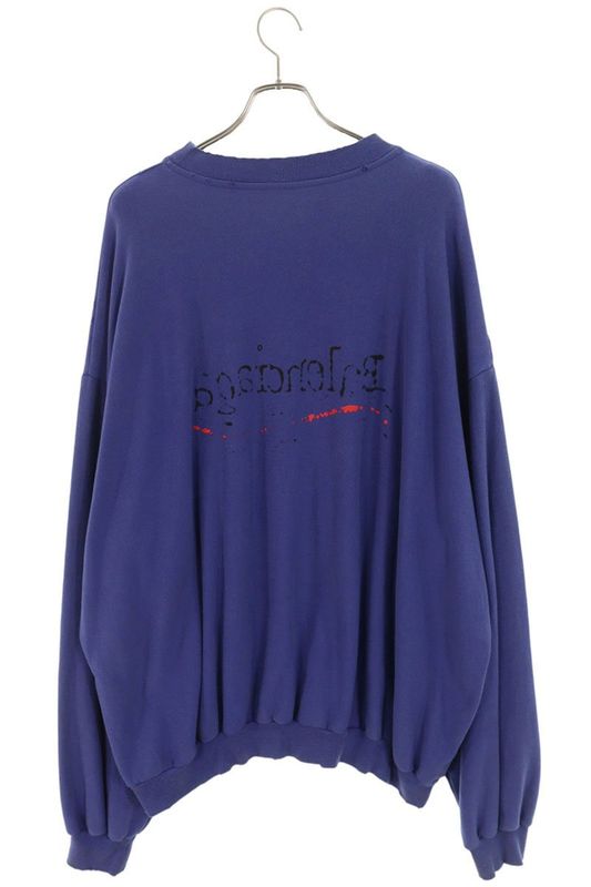 Balenciaga 720428 Tnve8 Logo-printed Crushed Sweatshirt Men's 3