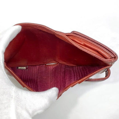 Chanel Bifold Wallet Ec22876 Red Coco Mark A13496