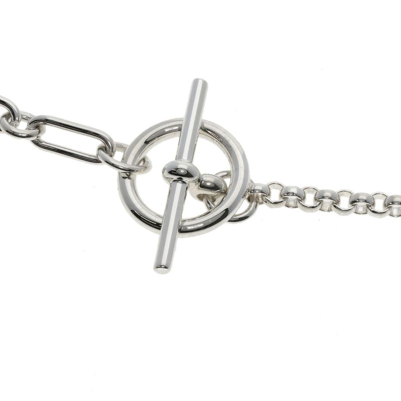 Hermes Chaine D'ancre Punk LG Necklace SV Ladies