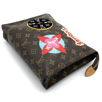 Louis Vuitton M43997 Poche Toilette 26 Monogram Brown Pouch Clutch Second Bag