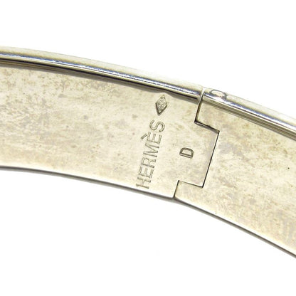 Hermes Bangle Click H Silver And Black