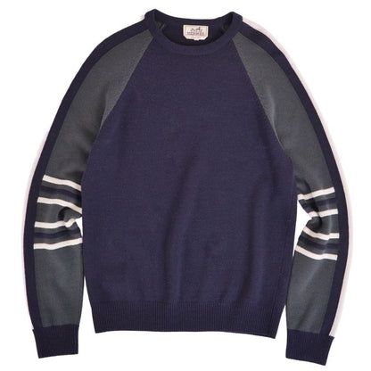Hermes Knit Sweater Long Sleeve Wool Coat