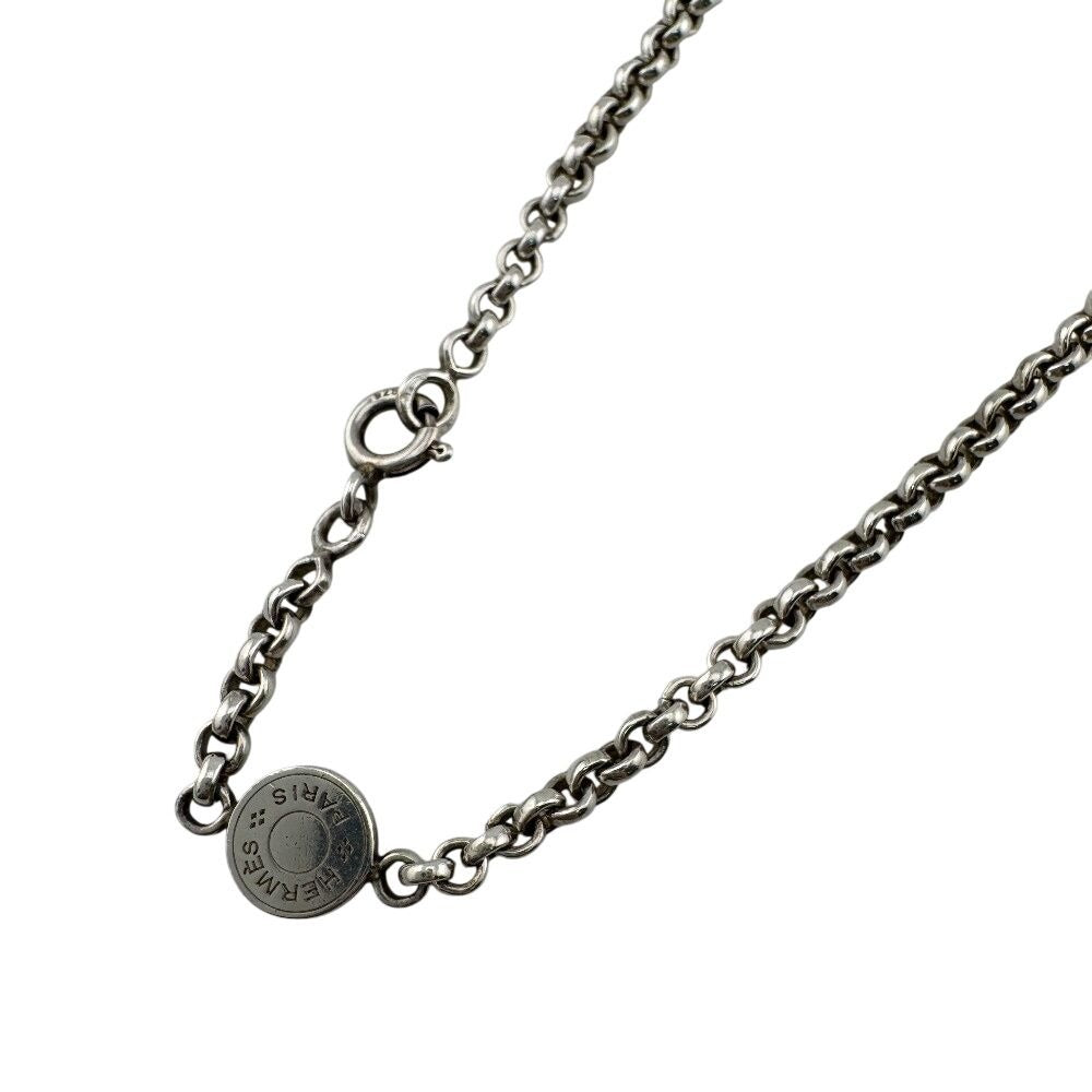 Hermes Mini Necklace Silver