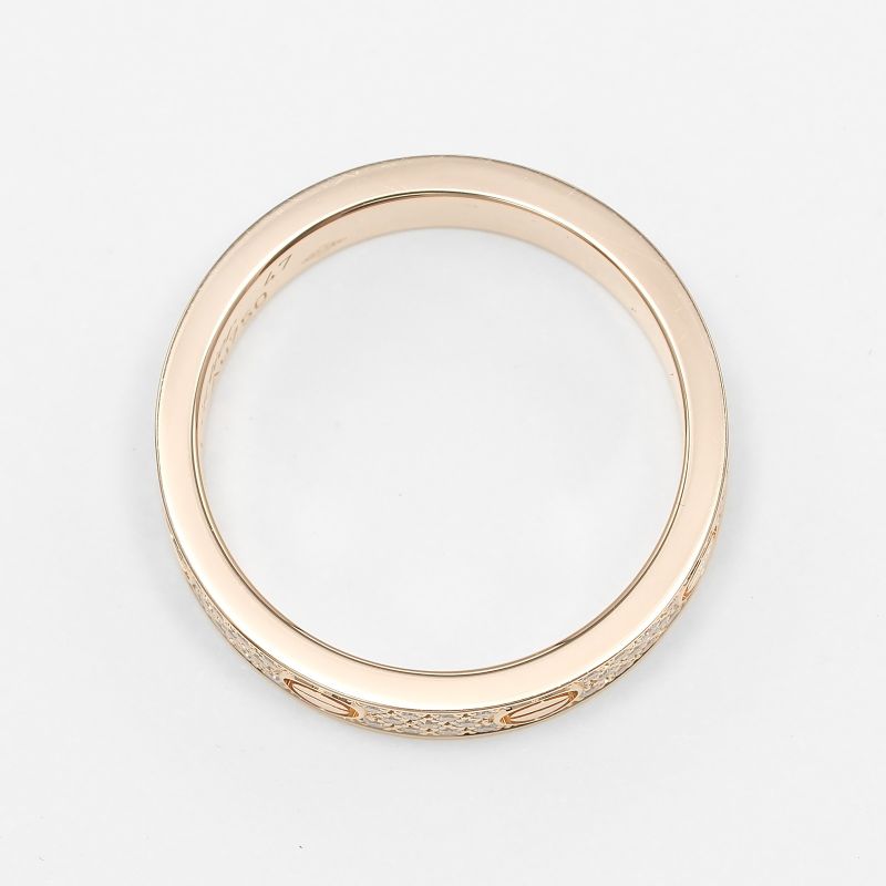 Cartier Love Small 18K Pink Gold And Pavé Diamonds Size 7 Ladies' 3.71g Ring
