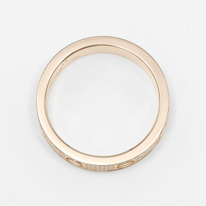 Cartier Love Small 18K Pink Gold And Pavé Diamonds Size 7 Ladies' 3.71g Ring