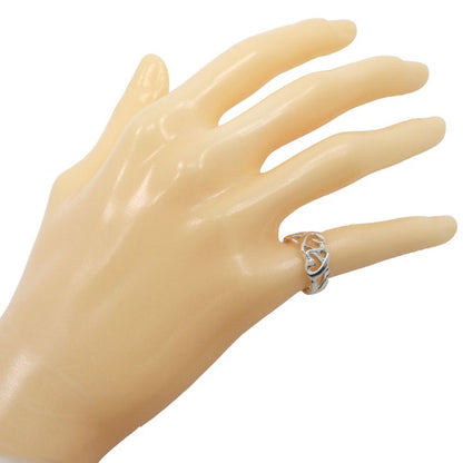 Tiffany & Co Triple Rubbing Heart Paloma Picasso Silver 925 Size 8 Ladies 2.8g