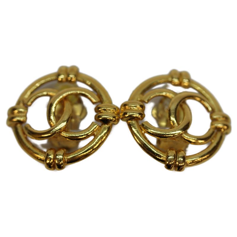Chanel 29 GP Circle Coco Mark Earrings