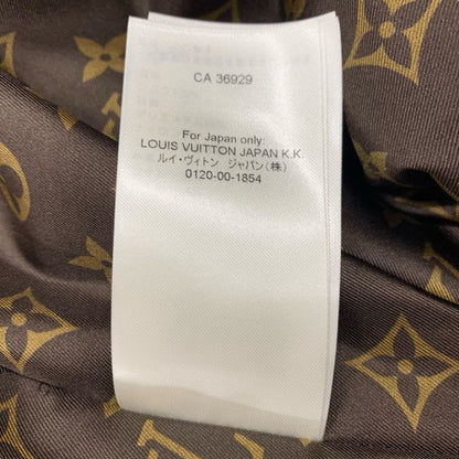 Louis Vuitton Pinstripe Leather Fitted Dress Sleeveless Monogram Black