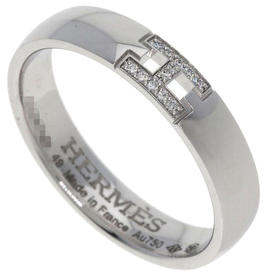 Hermes Hella Cles Diamond 49 Ring 18K White Gold