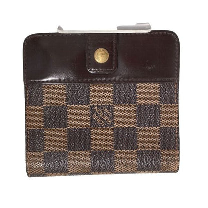 Louis Vuitton Damier Wallet With Zipped Pocket For Cards Compact