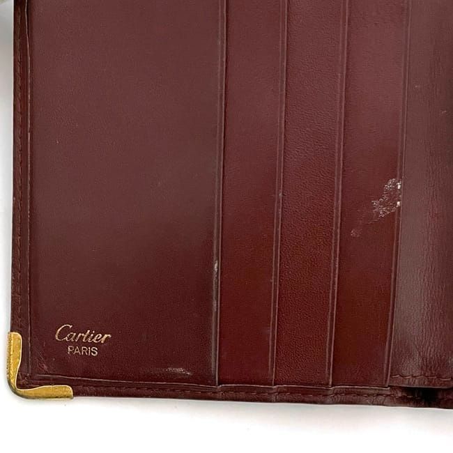 Cartier Fold Wallet Ec22900 Bordeaux Must Vintage