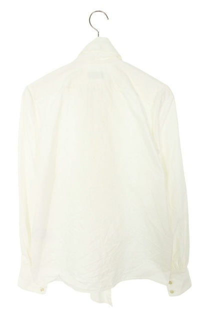 Saint Laurent Paris 23AW 761062 Y1h68 Bishop Sleeve Lavalier Neck Bow Tie Long