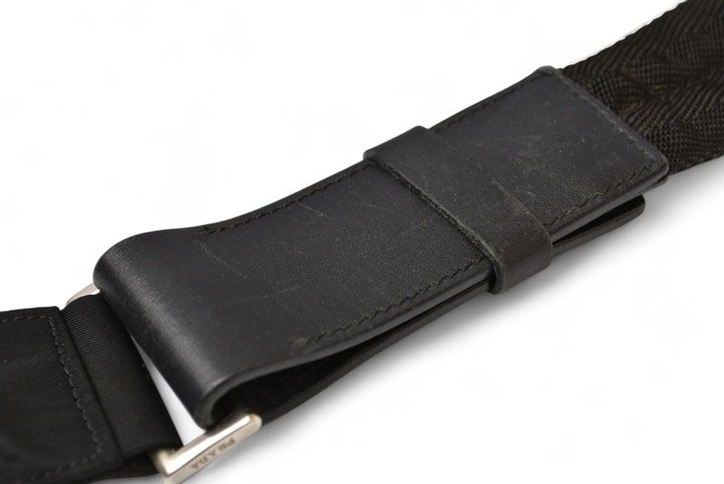 Prada Shoulder Bag Body Bag Prada Tessuto Black Men Women