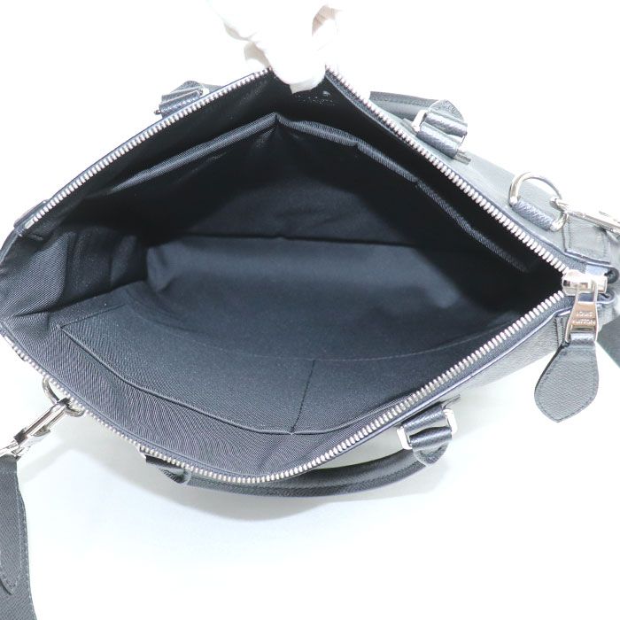 Louis Vuitton Vertical Tote 2way Shoulder Bag Taiga Black M30811 IC Chip Men's