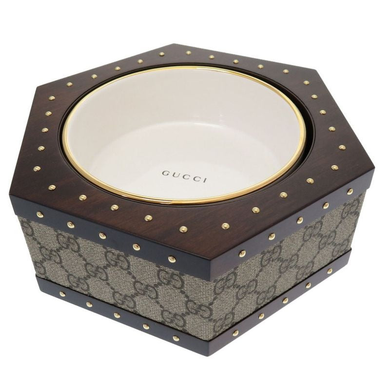 Gucci Hexagon GG Pet Bowl