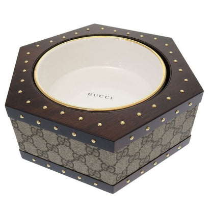 Gucci Hexagon GG Pet Bowl