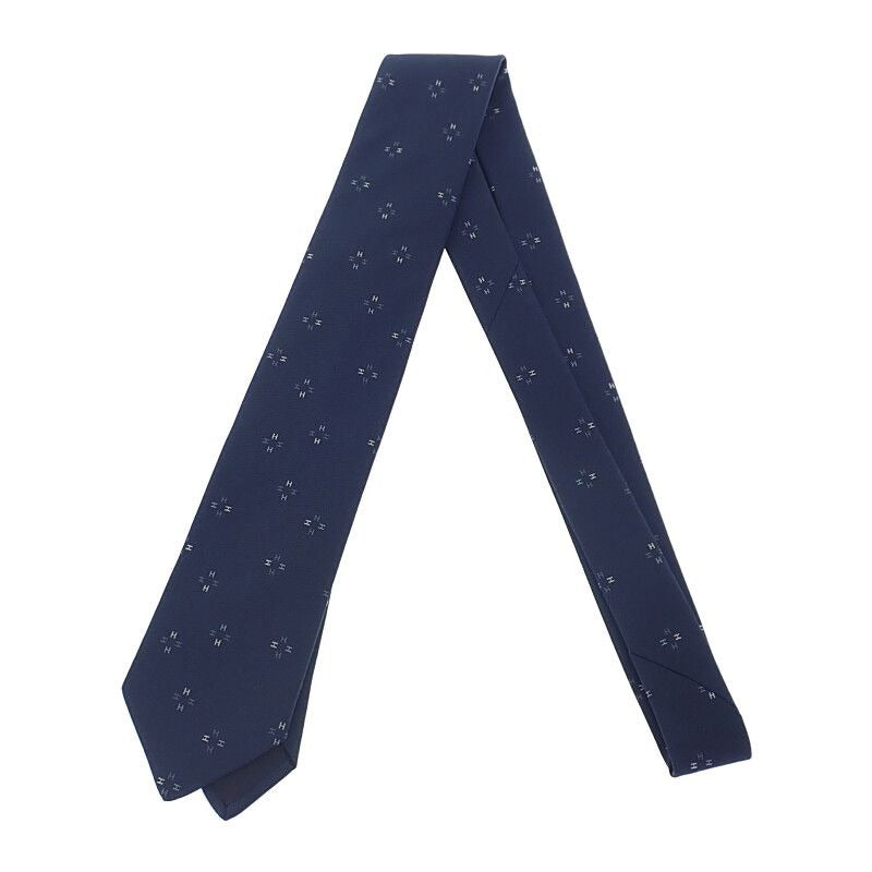 Hermes Silk Tie Petal T-02 Navy Gift
