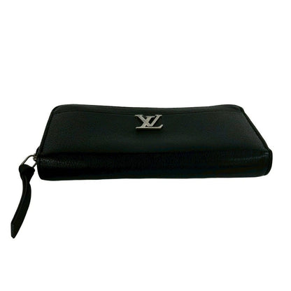 Louis Vuitton Zippy Wallet Lockme Logo Leather Black — view 6