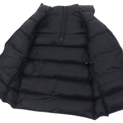 Moncler Rick Owens Cyclopinc Logo Patch Double Zip Up Down Coat Black 3 — view 4