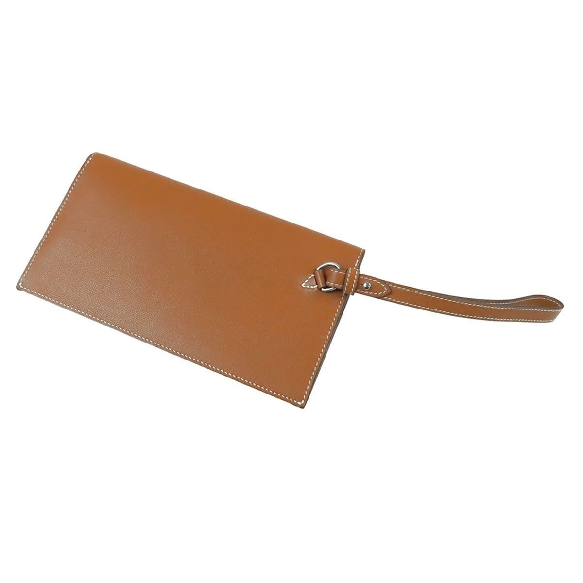 Hermes Kelly Pocket Long Gold Silver Madam Clutch — view 2