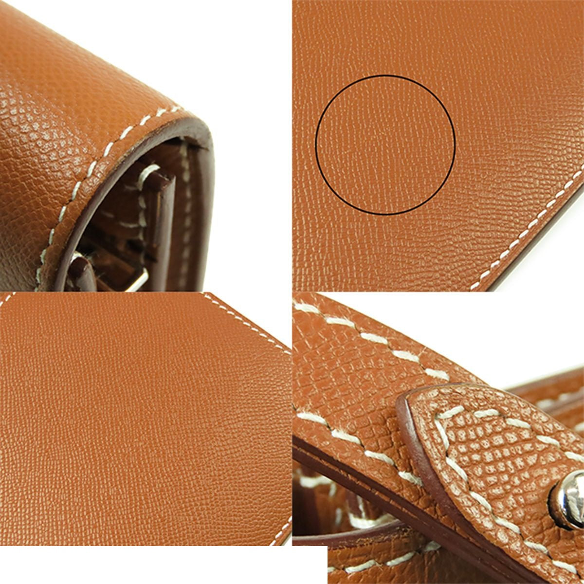Hermes Kelly Pocket Long Gold Silver Madam Clutch — view 8