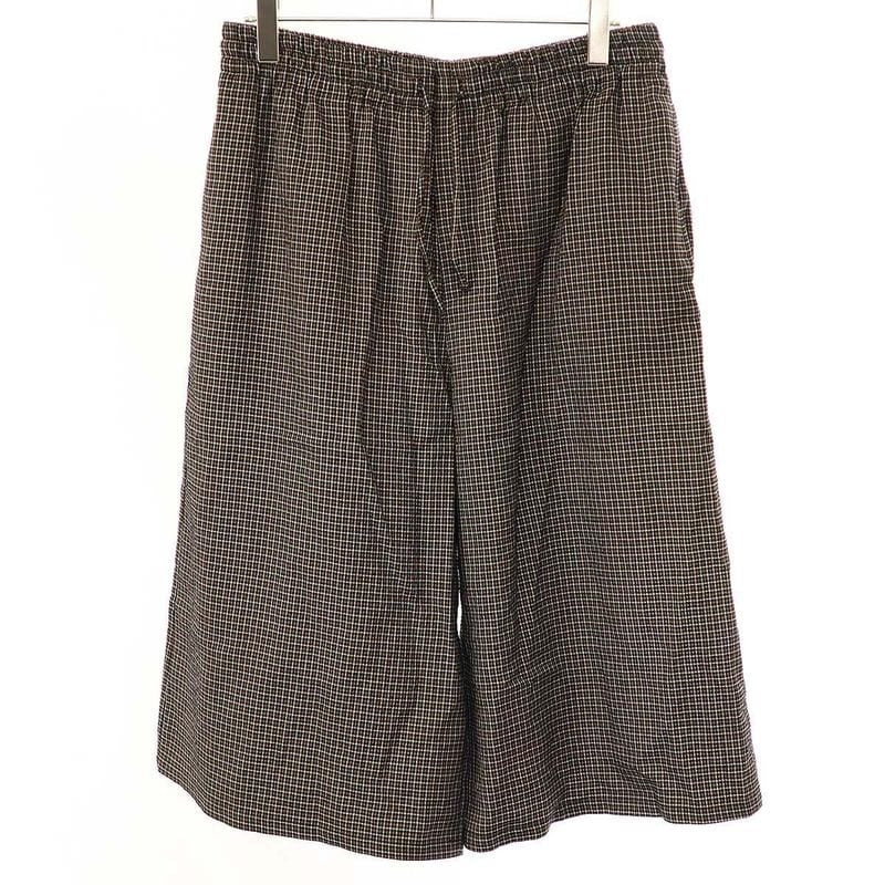 Loewe Paula's Ibiza 25 SS Micro Check Cotton Linen Draw String