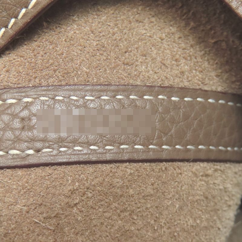 Hermes Picotin Lock MM Etope Silver Hardware Handbag Taurillon Women