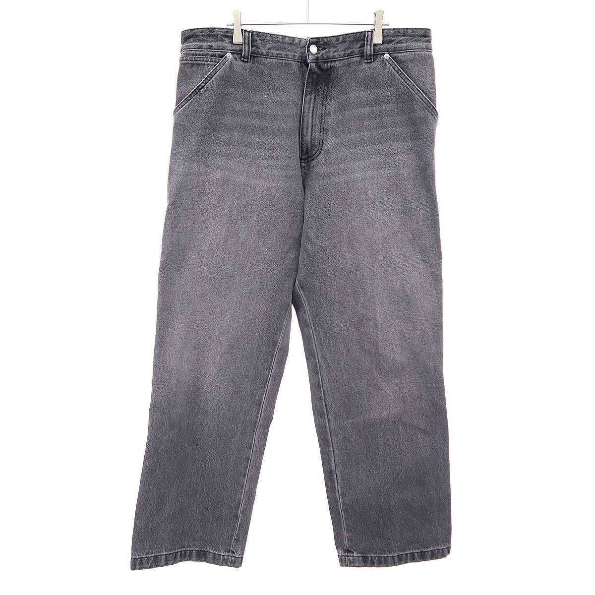 Prada Loose Fit Denim Pants Gray 50