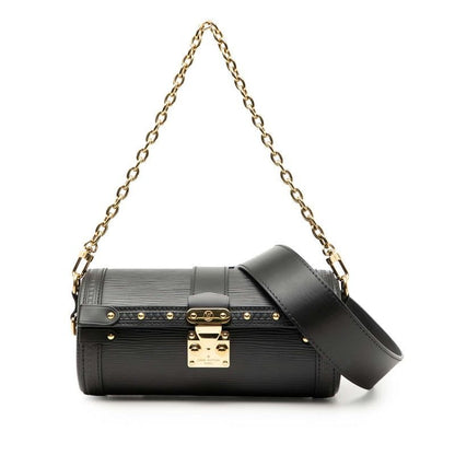 Louis Vuitton Epi Papillon Trunk Chain Handbag Shoulder Bag 2-Way Noir
