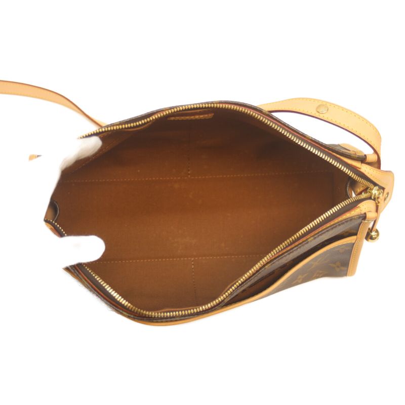 Louis Vuitton 05 M40008 Monogram Popincourtron Shoulder Bag Women Brown