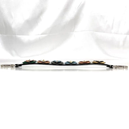Fendi Handle Strap You Silver Multicolor Excellent Condition Leather