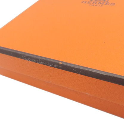 Hermes Key Ring Carmen Unodos Lambskin Mint and Mauve Silvestre Silver Hardware