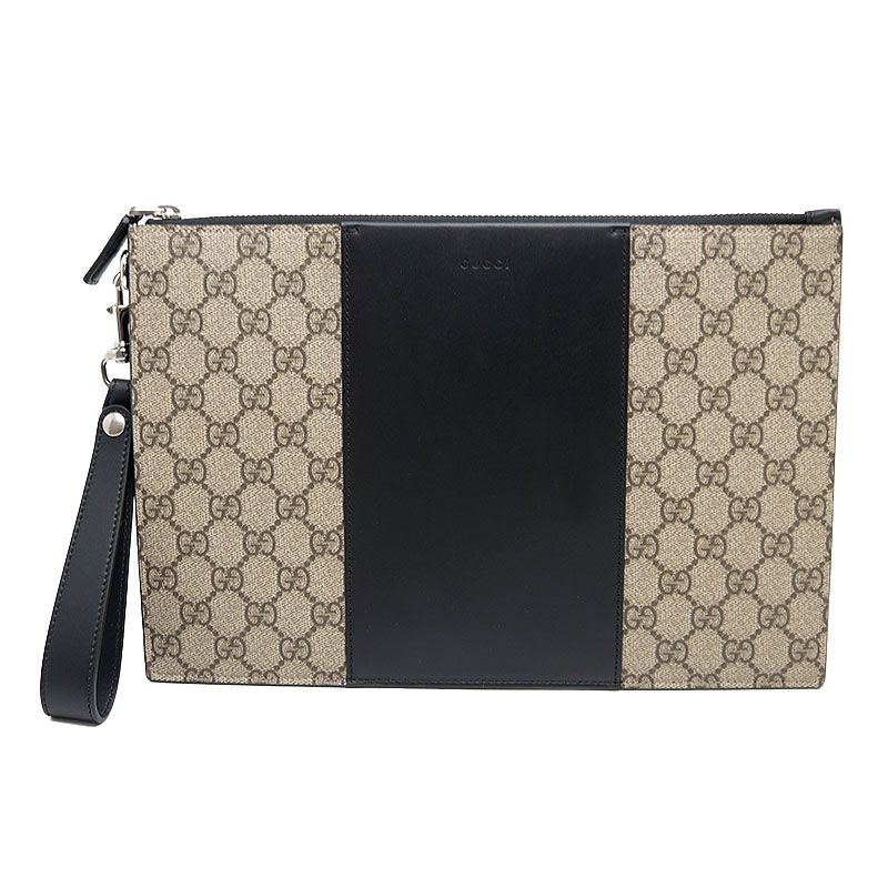Gucci Clutch Bag 495017 GG Supreme Black