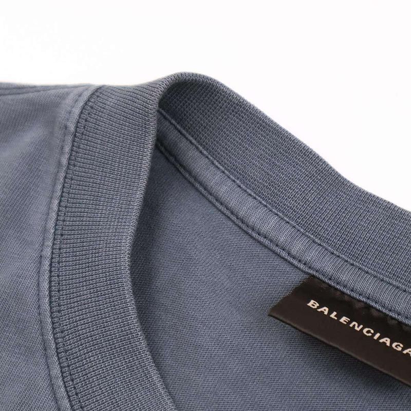Balenciaga 23ss Medium Fit T-Shirt Medium Fit T-Shirt 612966 Tnvg7 Blue L