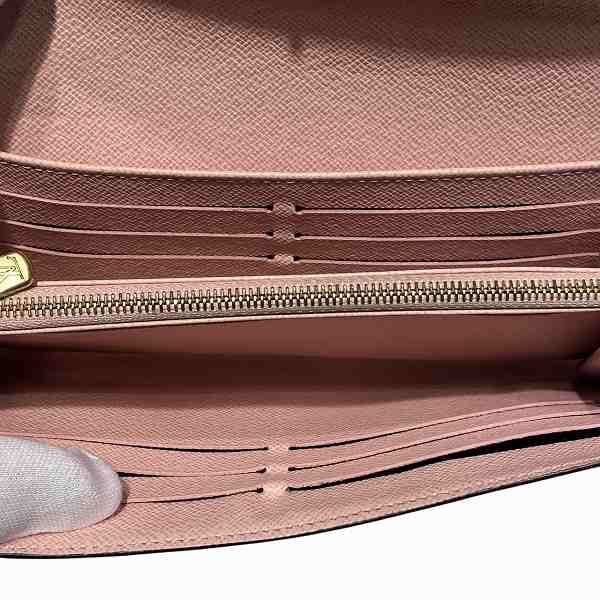 Louis Vuitton Monogram Portefeuille Sarah M62235 Rose Ballerine Long Wallet