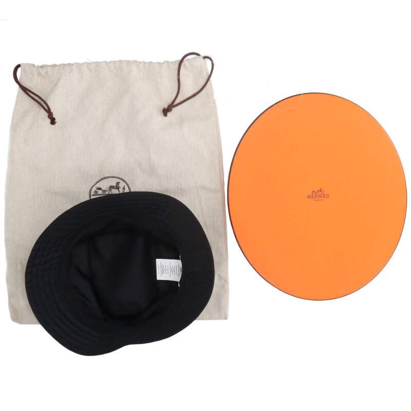 Hermes H Logo Nylon Bucket Hat Men's 59